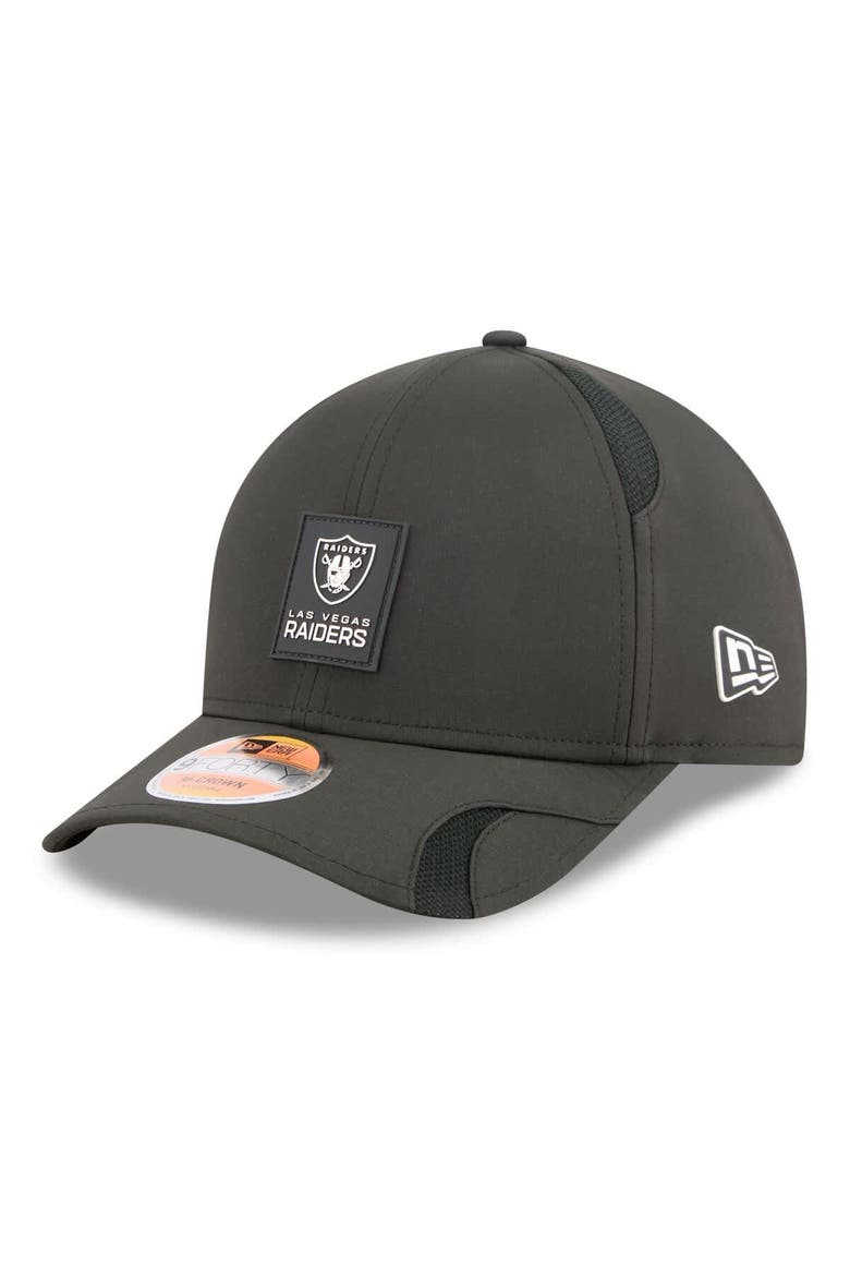 Men's New Era Black Las Vegas Raiders 2025 Sideline  M-Crown 9FORTY Adjustable Hat, Main, color, Black