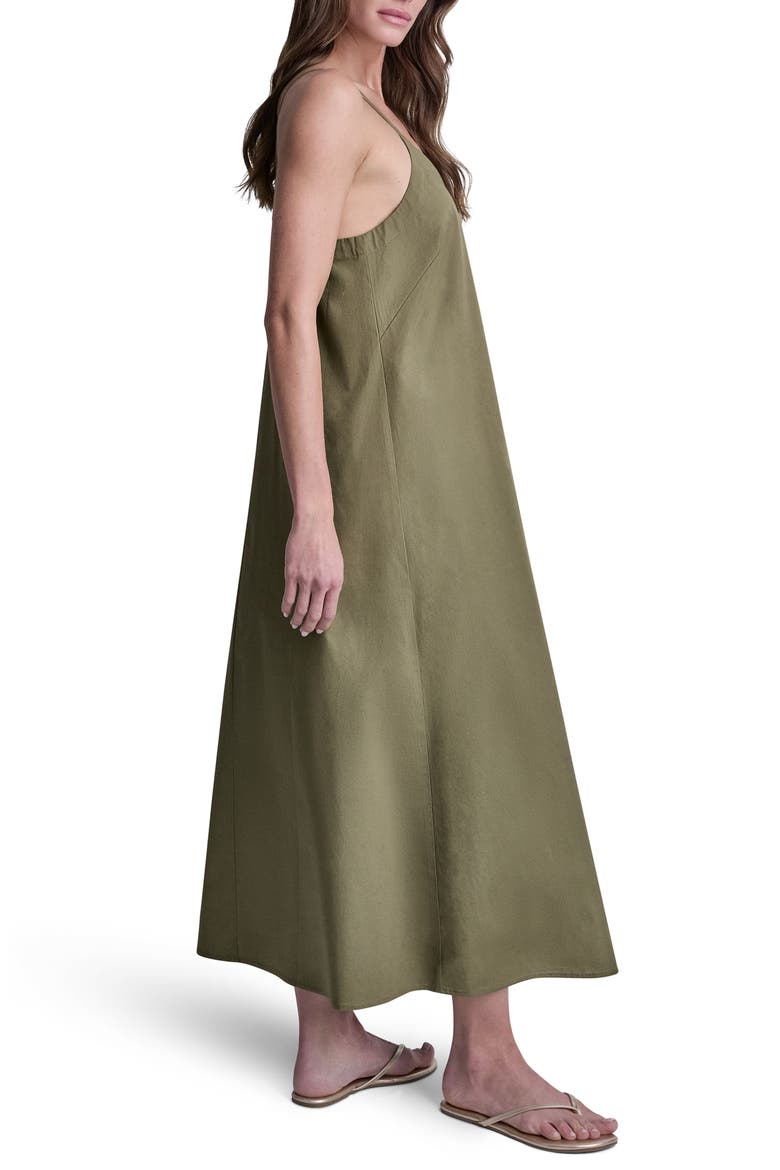 V-Neck Sleeveless Maxi Dress, Alternate, color, MOSS