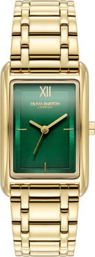 Olivia Burton Grove Rectangular Bracelet Watch, 23mm
