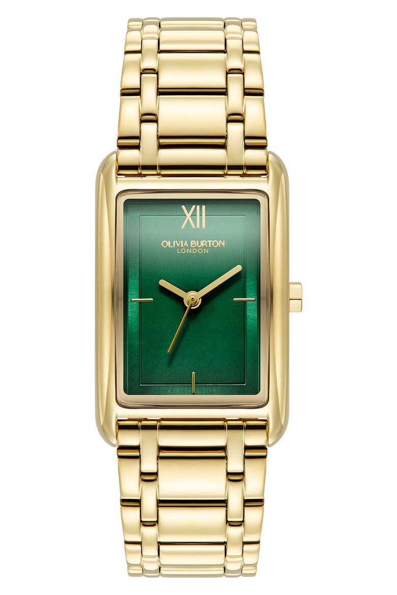 Grove Rectangular Bracelet Watch, 23mm video