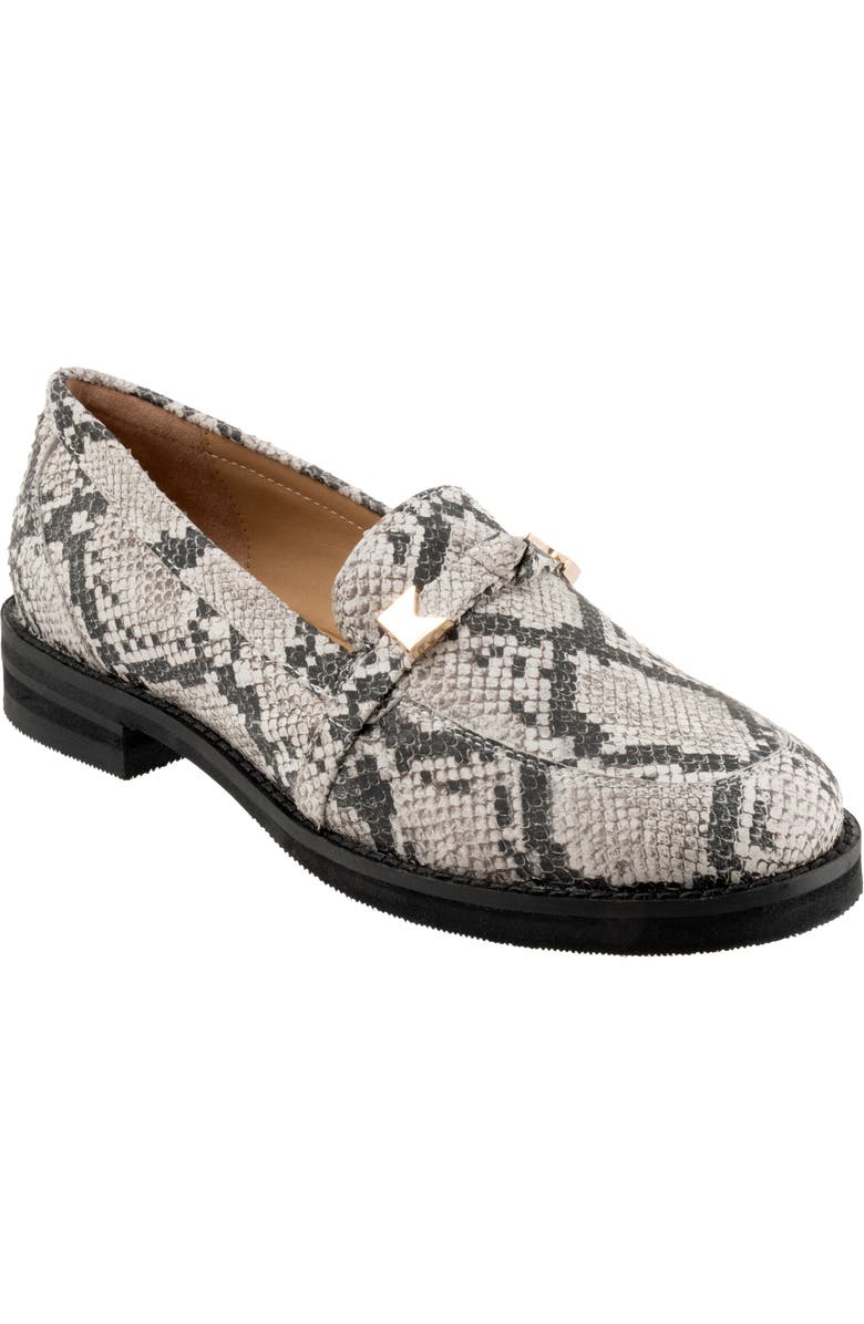 Trotters Femi Loafer, Main, color, Blk/White Sn