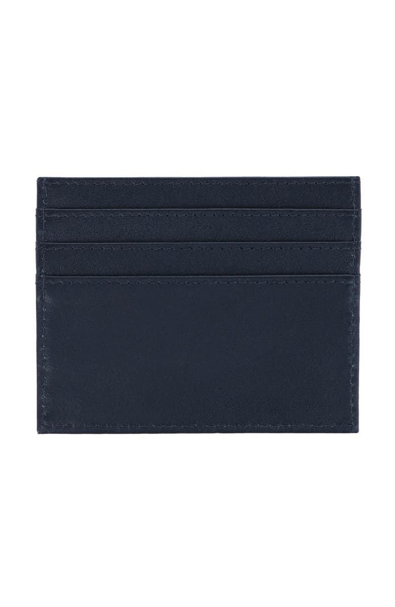Trafalgar Sergio Genuine Leather Card Case, Alternate, color, Black