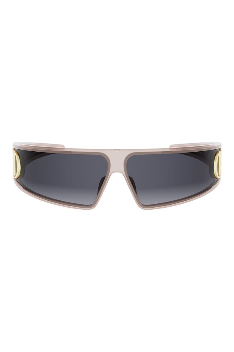 VeryDior M1U 91mm Mask Sunglasses, Main, color, SHINY PINK / GRADIENT SMOKE
