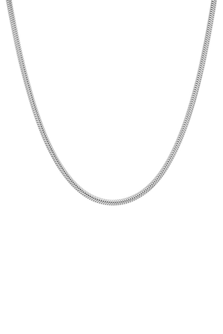 Sterling Silver Snake Chain Necklace, Main, color, SILVER