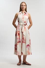 Karen Millen Floral Halter Midi Dress