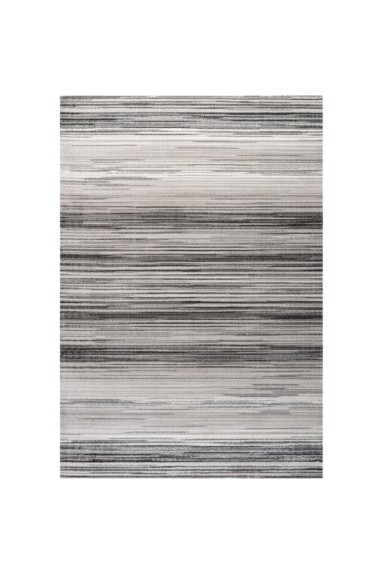 Austin Gradient Striped Area Rug, Main, color, Gray/Black