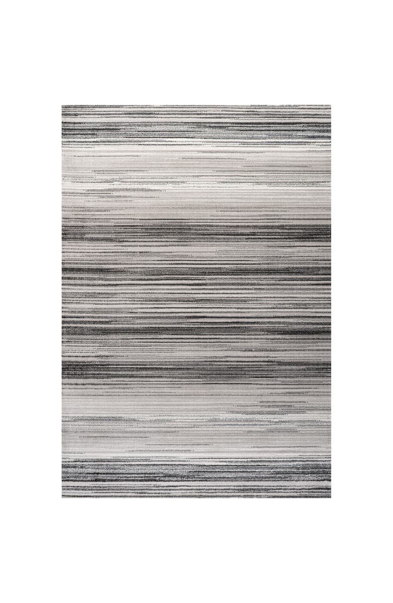 JONATHAN Y Austin Gradient Striped Area Rug, Main, color, Gray/Black