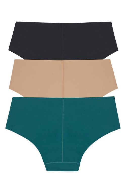 Dkny Litewear Cut Anywhere Assorted 3-pack Hipster Briefs In Multi