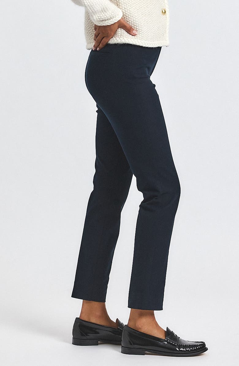 Derek Lam 10 Crosby Crosby Slim Fit Crop Pants, Alternate, color, Black