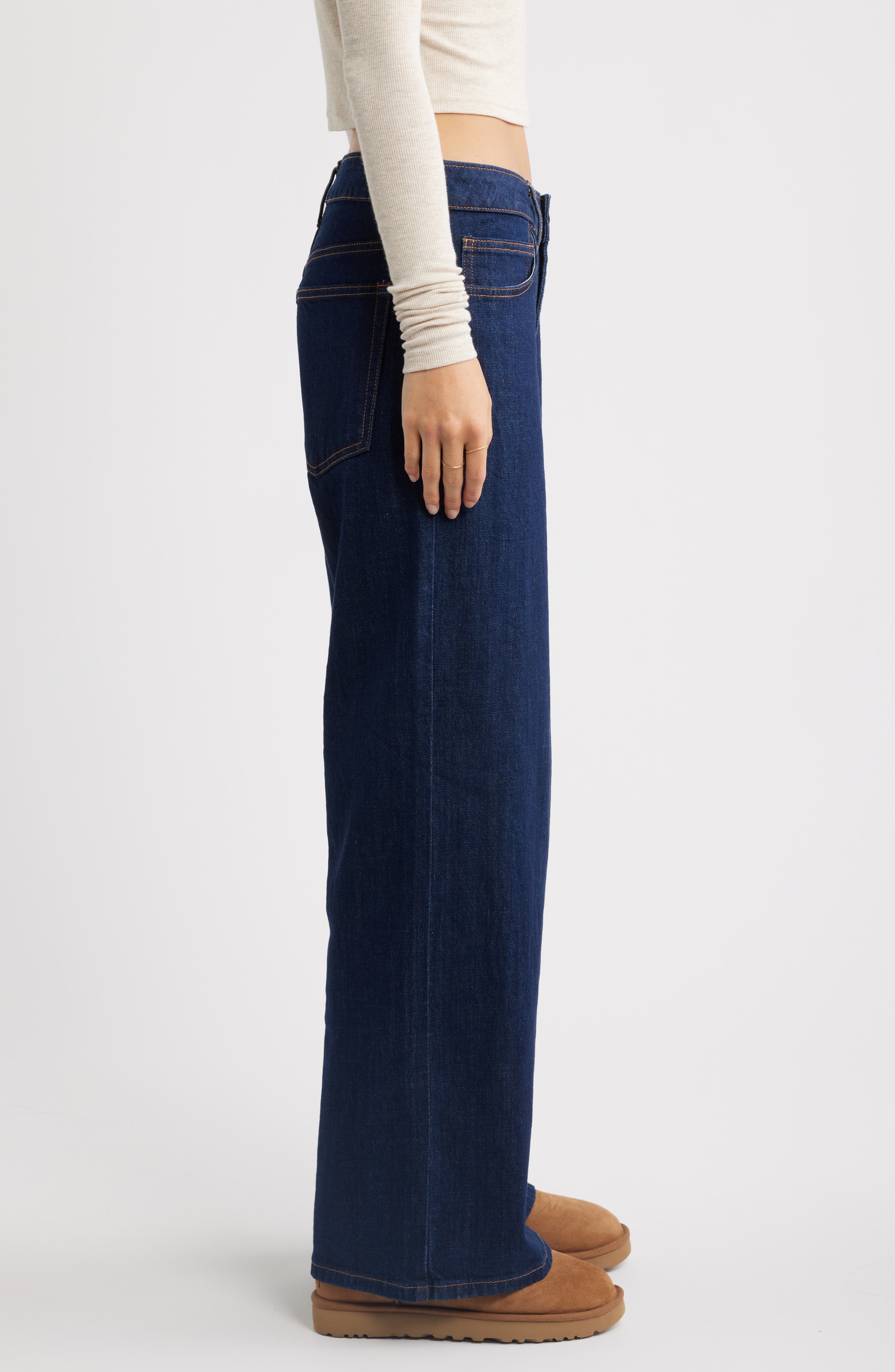 Женские джинсы BP. Low Rise Baggy Wide Leg Jeans — фото 4