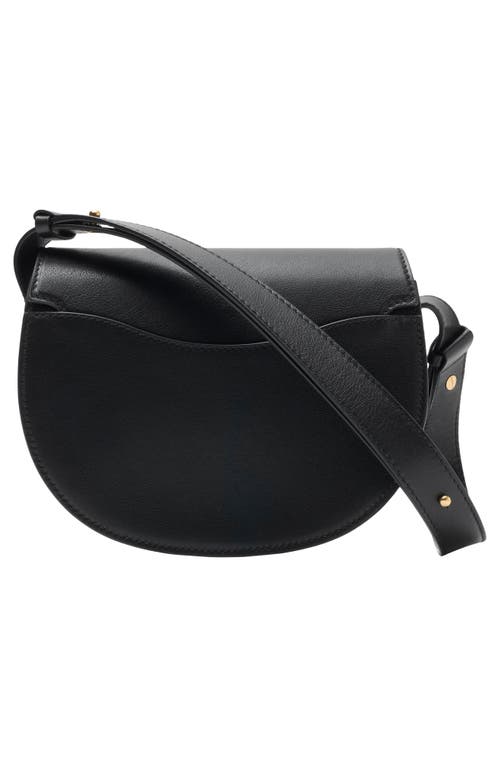 Burberry Small Bridle Logo Leather Crossbody Bag In Black