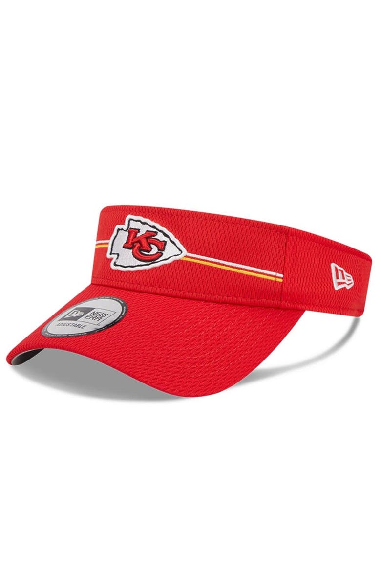 New Era Men's New Era Red Kansas City Chiefs 2023 NFL Training Camp Adjustable Visor, Main, color, 