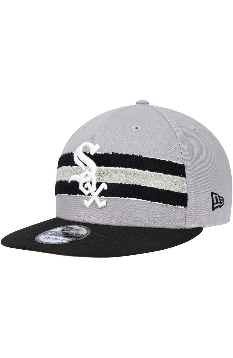New Era Men's New Era Gray/Black Chicago White Sox Band 9FIFTY Snapback Hat, Main, color, Gray