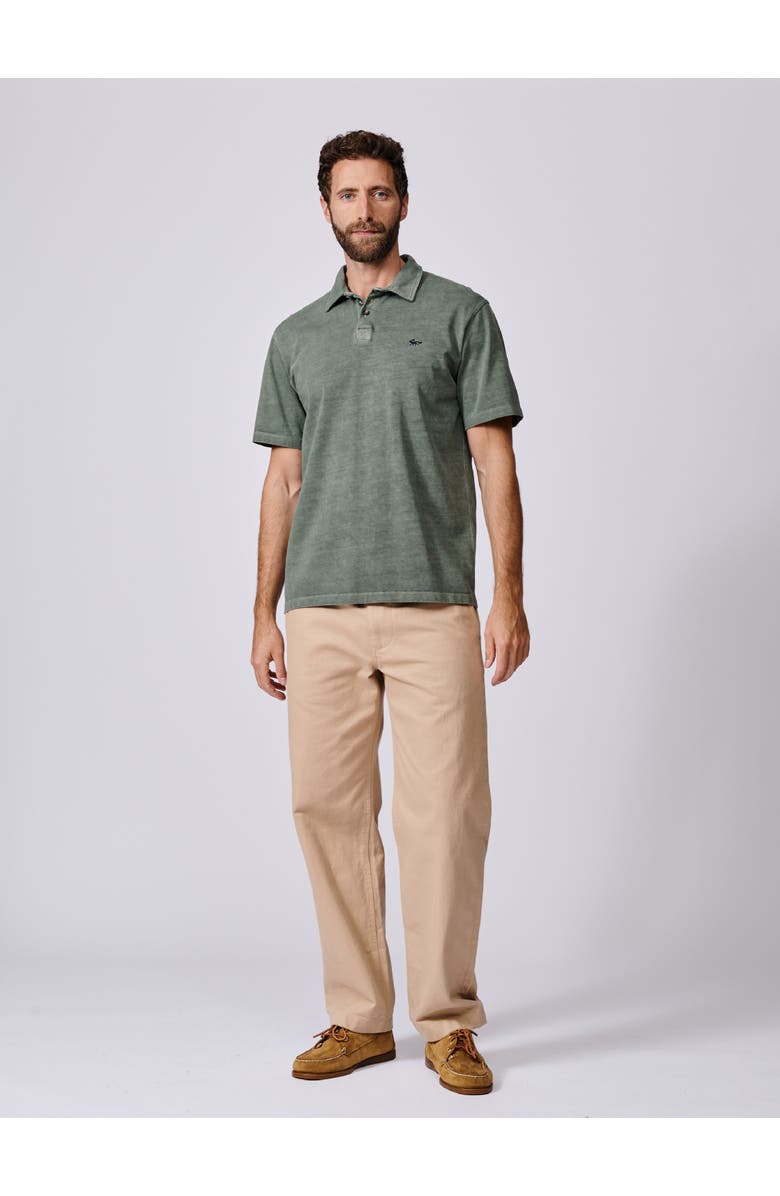 Aubin Arkwright Heavyweight Jersey Polo, Alternate, color, Khaki