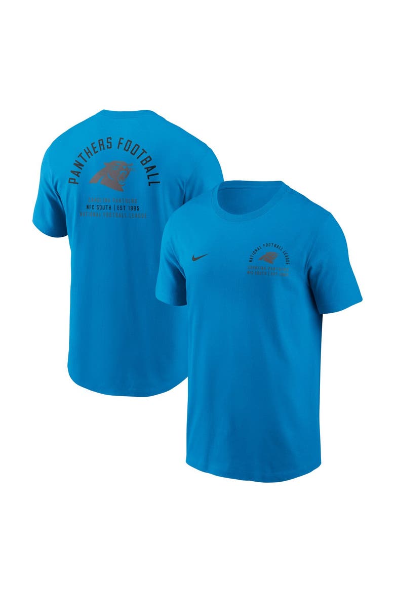 Men's Nike Blue Carolina Panthers Split Logo T-Shirt, Main, color, Blue