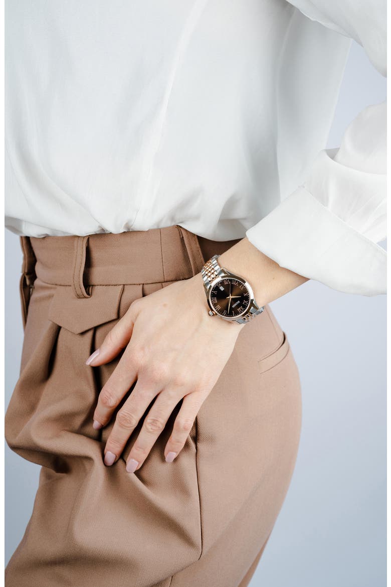 Classic R Two-Tone Bracelet Watch, 34mm, Alternate, color, TWO TONE