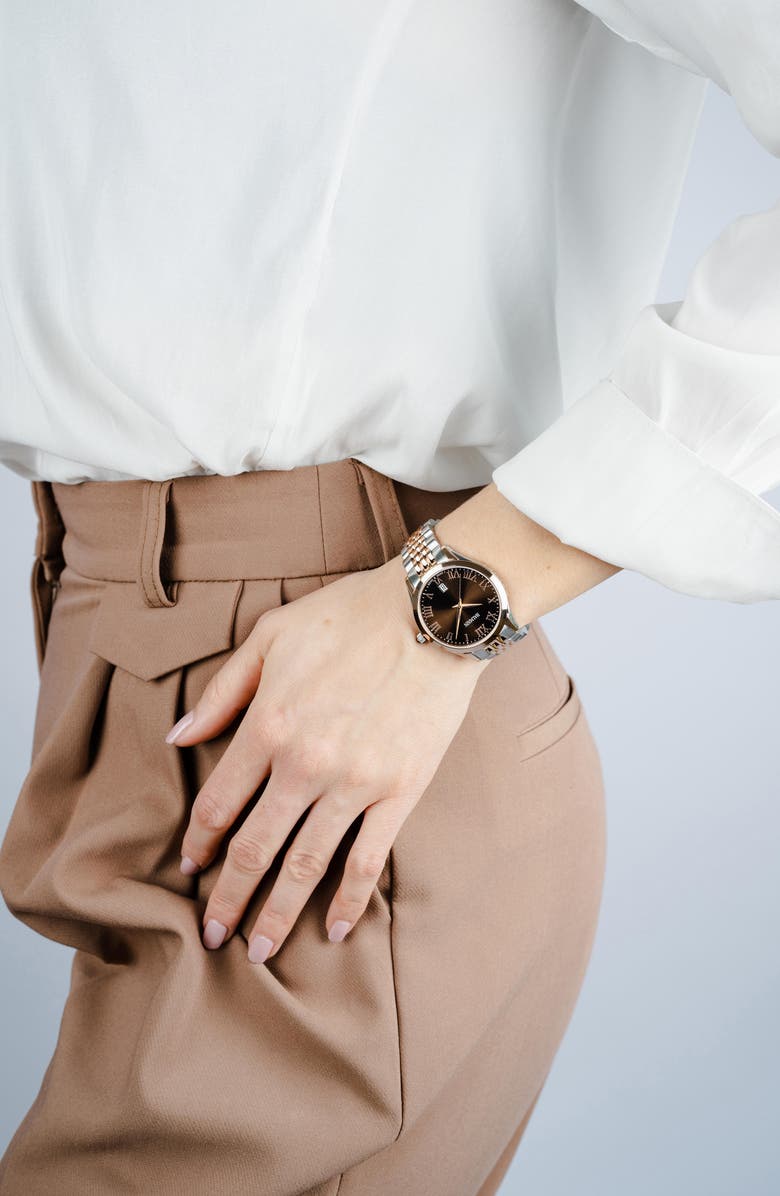 BALMAIN WATCHES Classic R Two-Tone Bracelet Watch, 34mm, Alternate, color, Two Tone