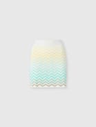 Missoni Mini Skirt In Cotton And Viscose Chevron Dégradé
