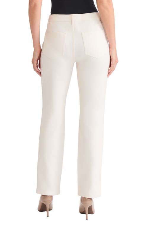 Jones New York Lexington Straight Leg Pants In White