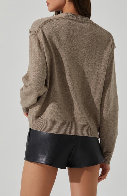 Astr The Label Delrin Sweater In Brown