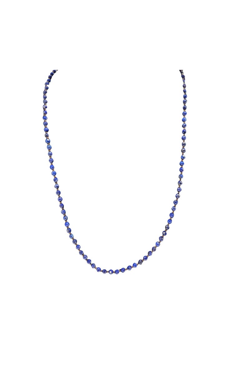 Faceted Lapis Necklace, Main, color, Blue