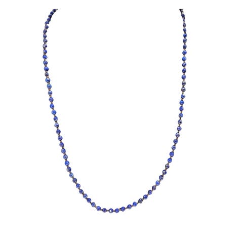 Faceted Lapis Necklace