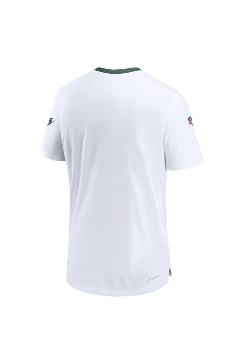 Men's Nike White Green Bay Packers Sideline Coaches Alternate Performance T-Shirt, Alternate, color, White