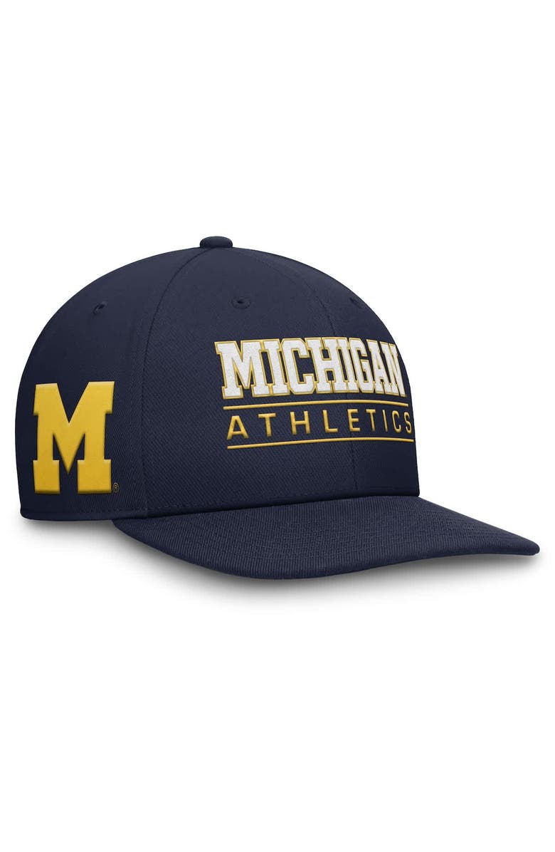 Jordan Brand Men's Jordan Brand  Navy Michigan Wolverines Athletics Pro Adjustable Hat, Alternate, color, Navy