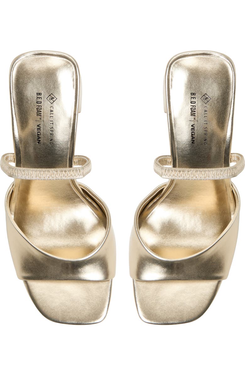 Call It Spring By Aldo Chellsea Block Heel Sandal, Alternate, color, Gold