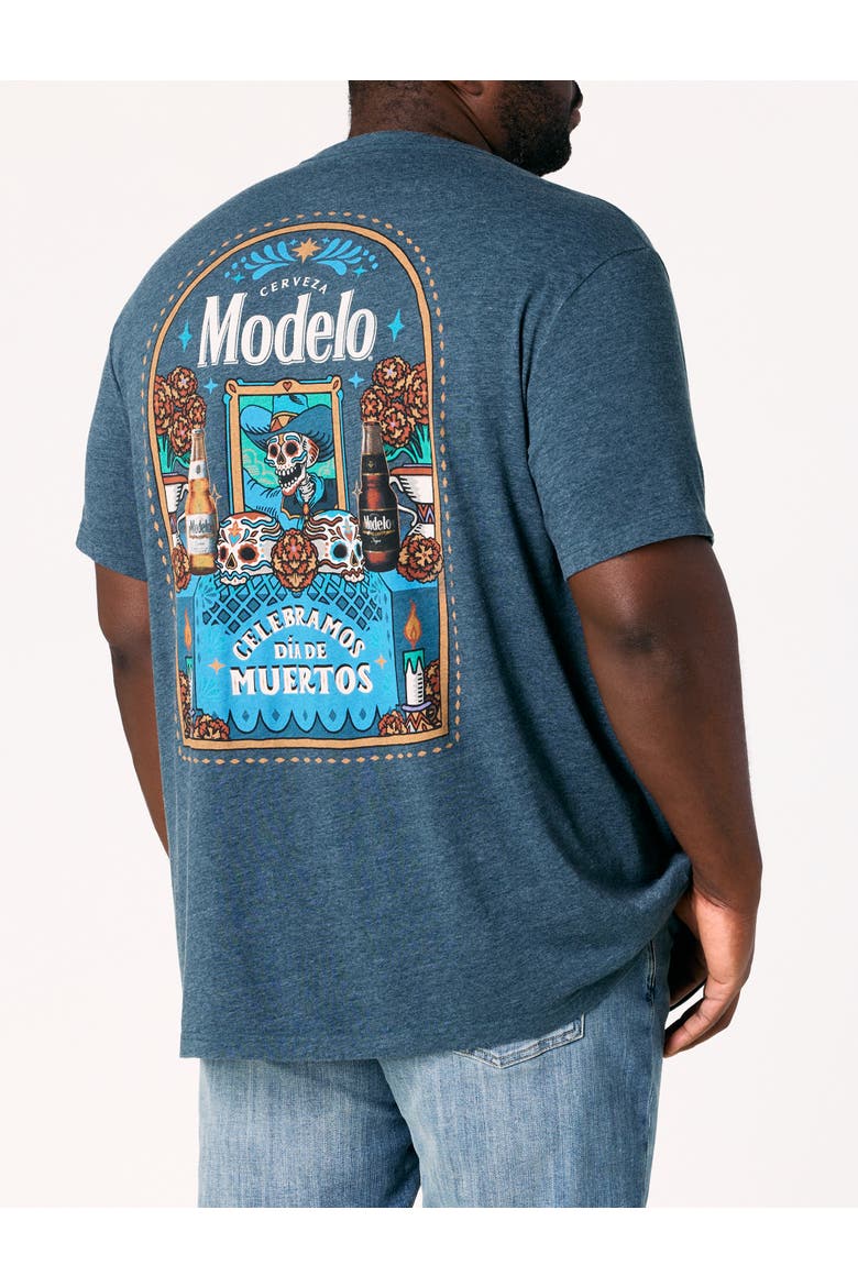 Big & Tall  Modelo Graphic Tee, Main, color, BLUE
