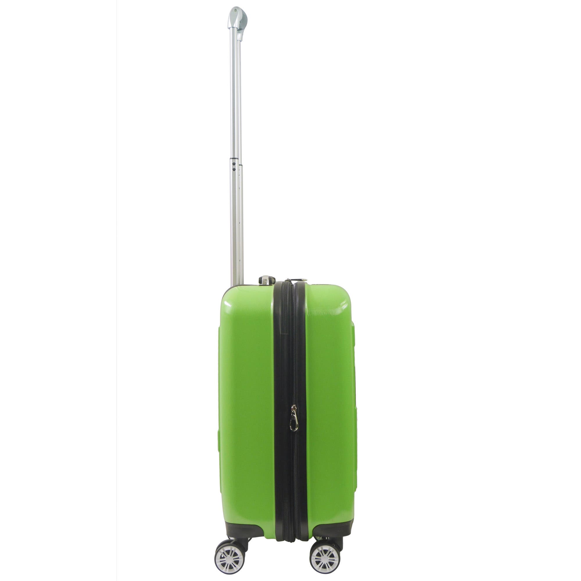 Ful Minecraft Creeper Big face 21.5" Expandable Carry-On Spinner Luggage, Alternate, color, Green