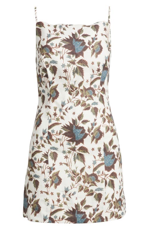 Shop Faithfull The Brand Poet Linen Minidress In Linnea