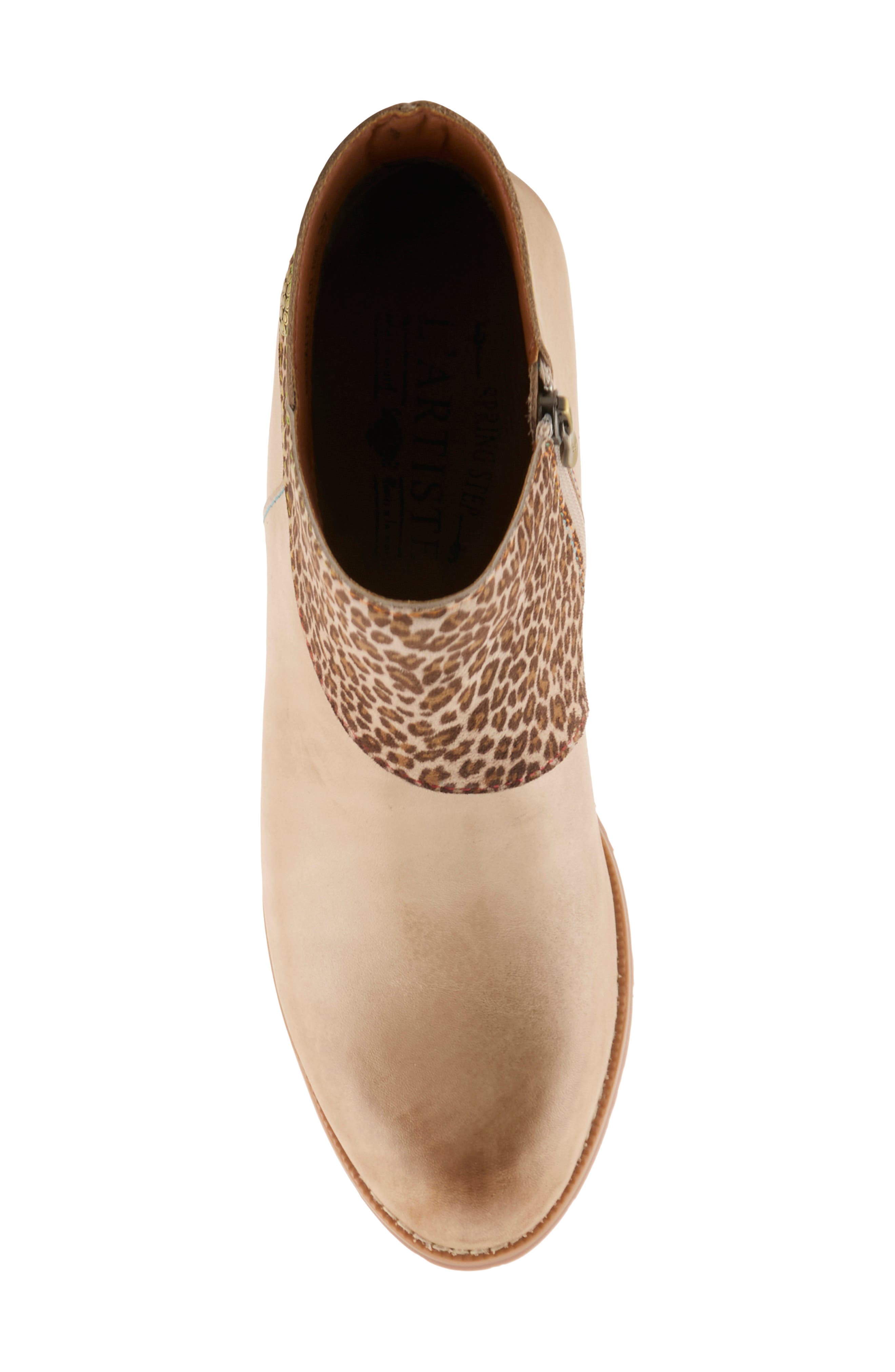 Here Kitty Bootie, Alternate, color, BEIGE MULTI