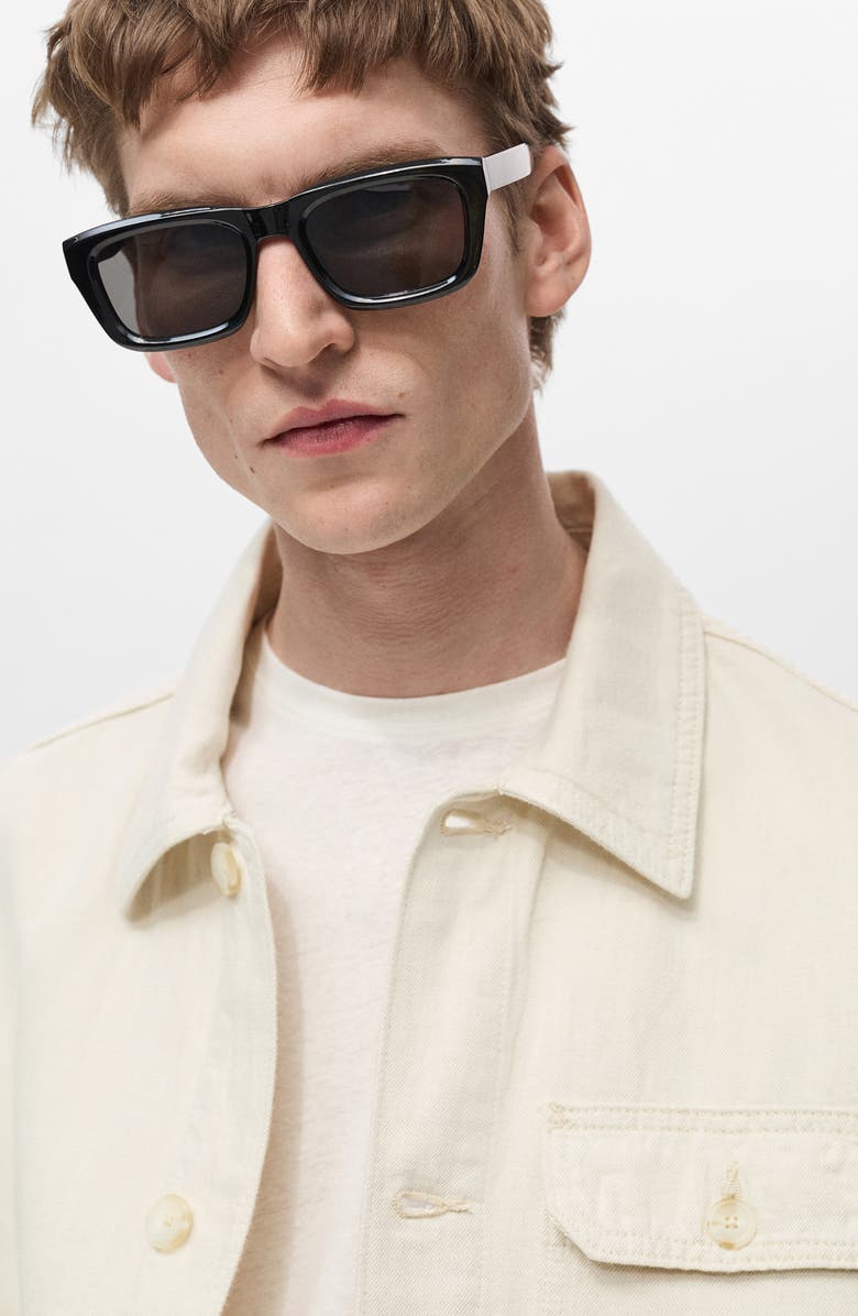 MANGO Cotton & Linen Jacket with Pockets, Alternate, color, Ecru