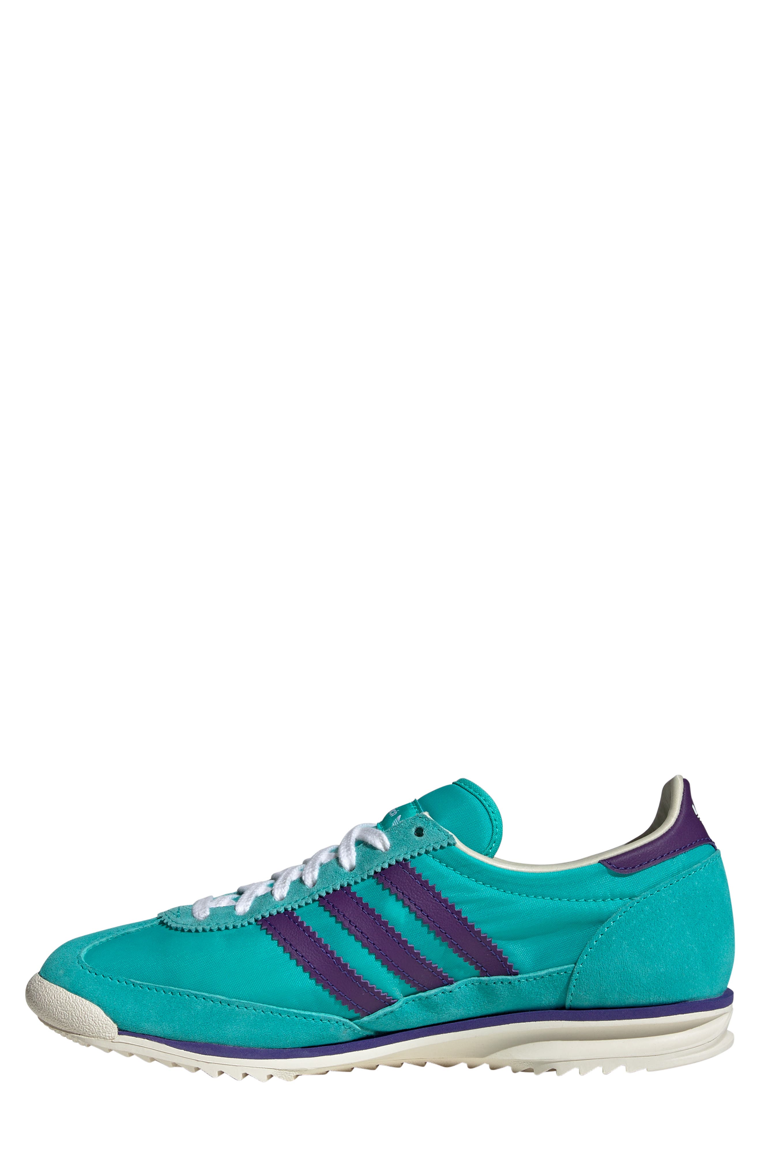adidas x Sporty & Rich Gender Inclusive SL 72 Sneaker, Alternate, color, Mint/ Purple/ Cream White