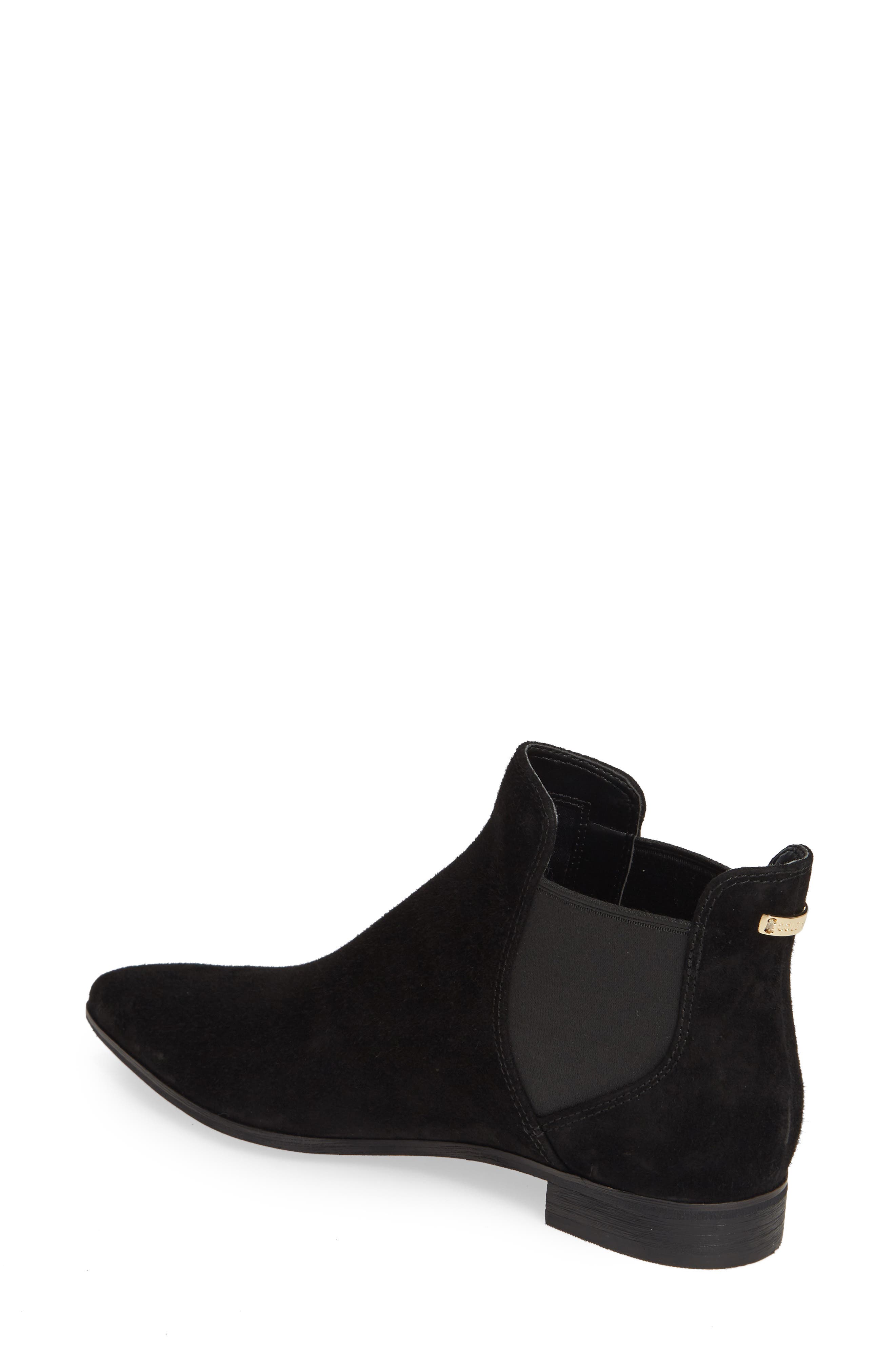 Hara Chelsea Bootie, Alternate, color, BLACK SUEDE