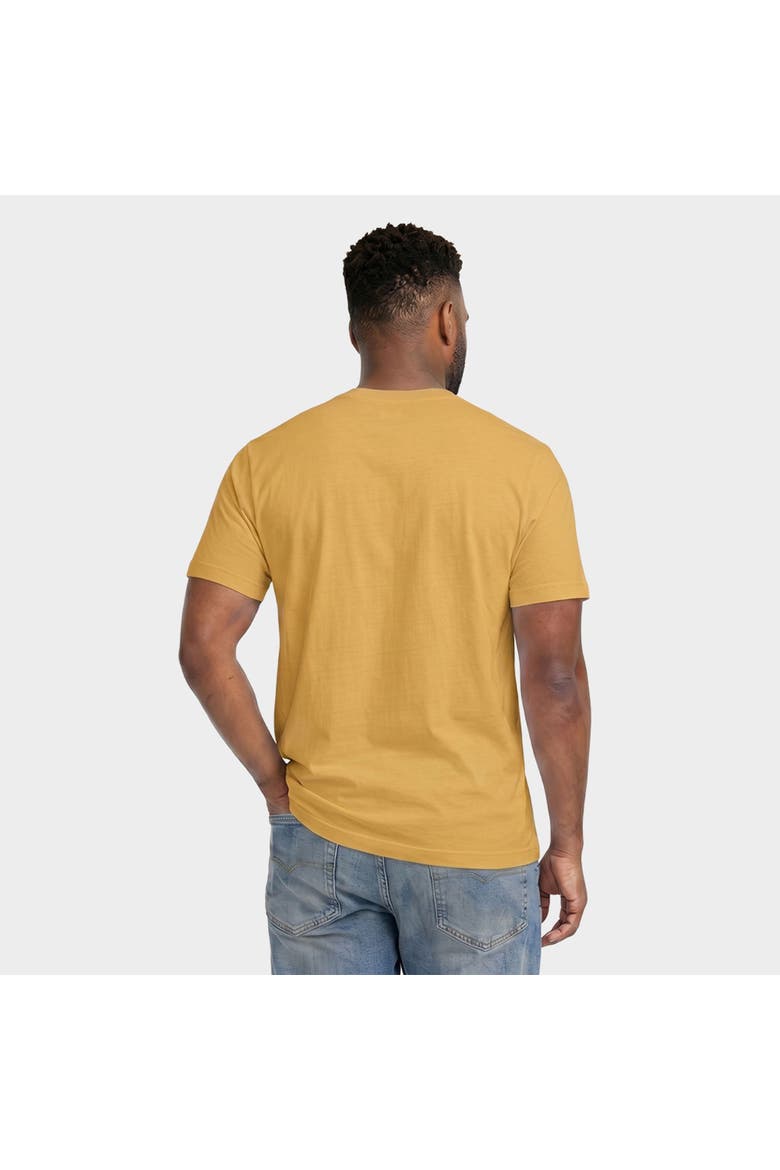 Howdy Halloween Skeleton Garment Dyed T-Shirt, Alternate, color, Mustard