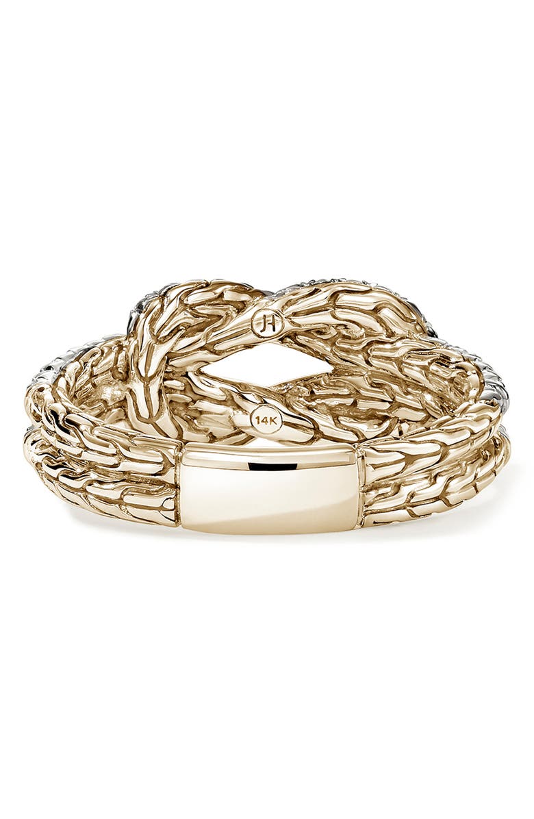 John Hardy Love Knot Ring, Diamonds, Alternate, color, 14K Yellow Gold