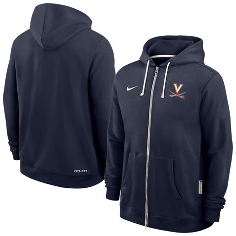 Men's Nike Navy Virginia Cavaliers 2025 Sideline Performance Full-Zip Hoodie