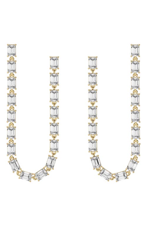 Jennifer Fisher 18K Gold Lab Created Diamond Dangler Drop Earrings - 8.16 ctw in 18K Yellow Gold  product