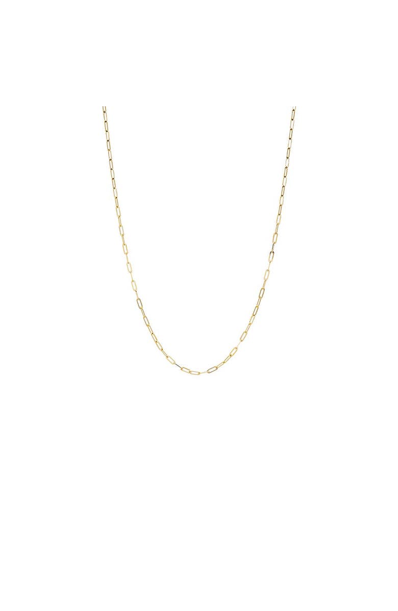 BY ADINA EDEN Paperclip Link Necklace 14K, Main, color, 14K Gold - 20 Inch