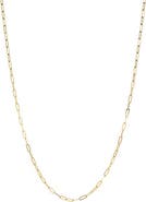 BY ADINA EDEN Paperclip Link Necklace 14K