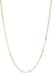 BY ADINA EDEN Paperclip Link Necklace 14K