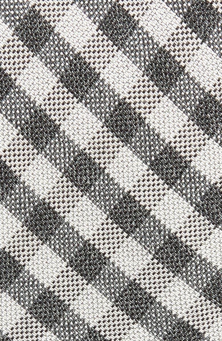 Ted Baker London Gingham Cotton & Silk Skinny Tie, Alternate, color, 