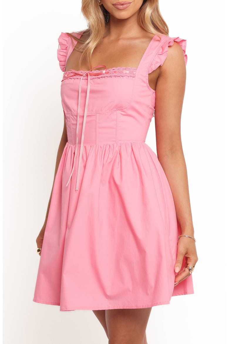 Anastasia Cutout Back Minidress, Alternate, color, PINK