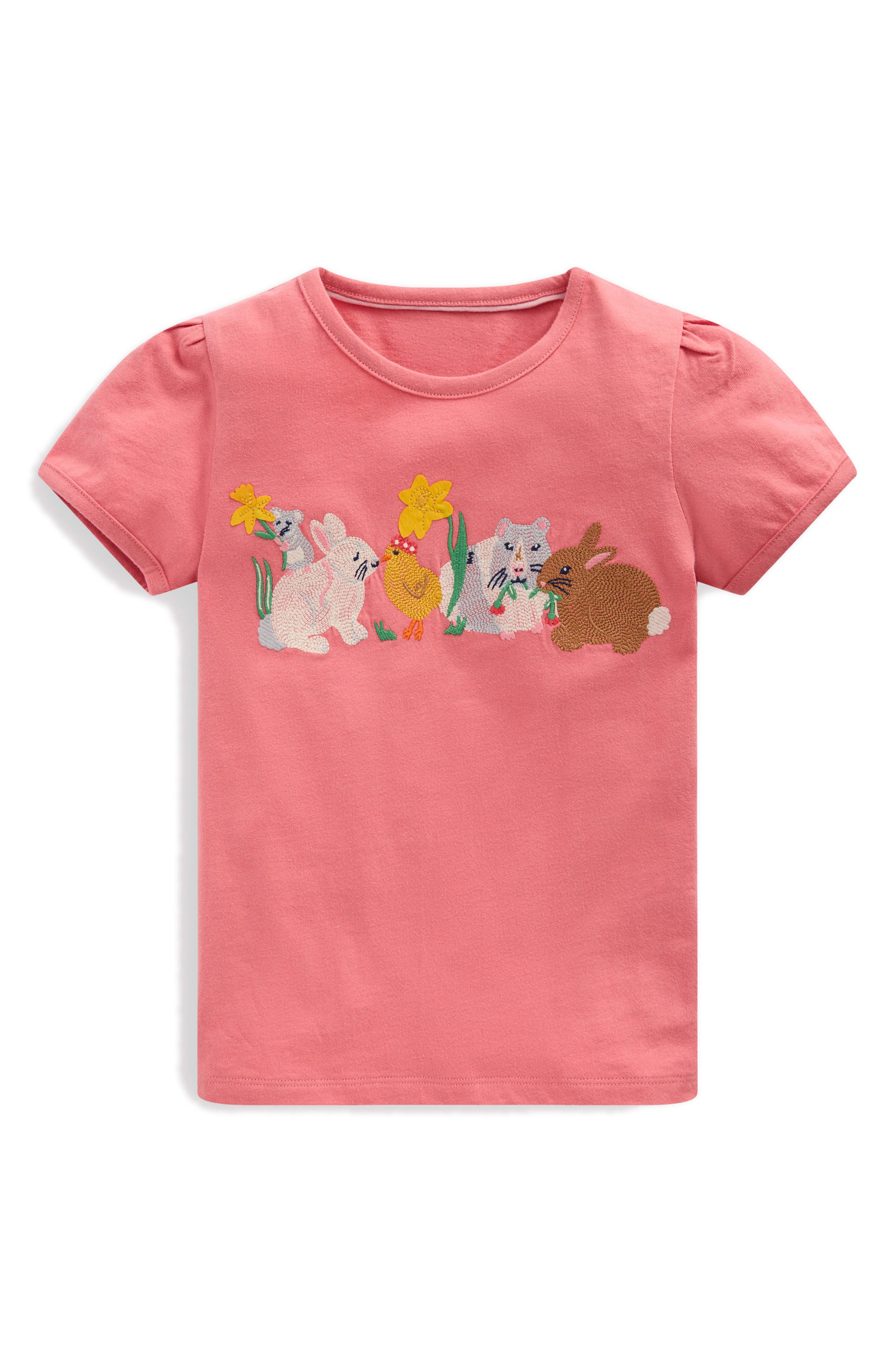 Mini Boden Kids' Superstitch Puff Sleeve Top