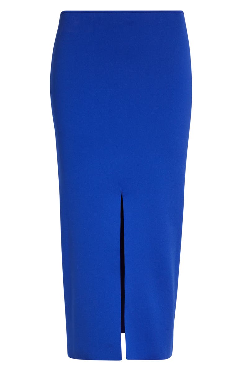 Jil Sander Technical Midi Sweater Skirt, Alternate, color, Bluebell