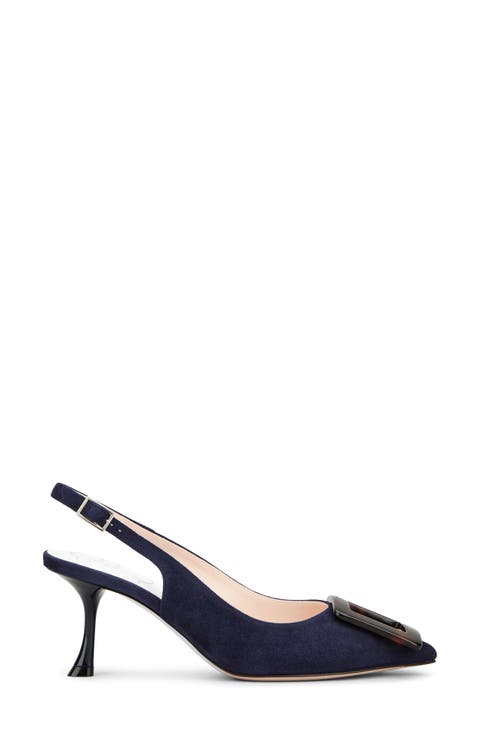 Viv' in the City Tortoise Buckle Slingback Pump (Women)