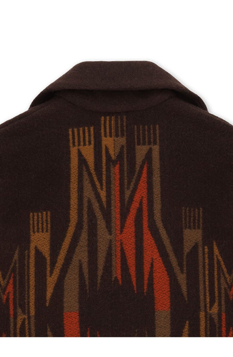 Fortela Freya Navajo Wool Blend Cardigan, Alternate, color, Brown