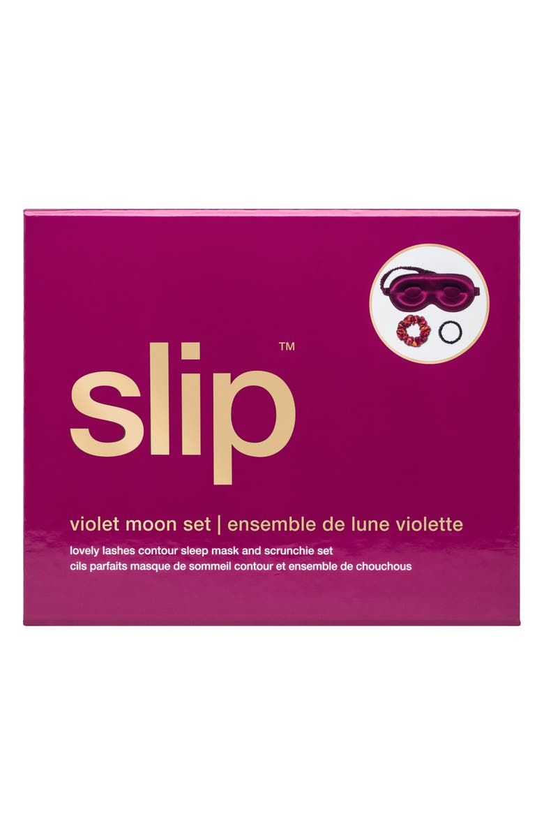 slip Violet Moon Sleepover Mask & Scrunchies Set USD $74 Value, Alternate, color, Violet Moon